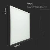 LED Smart Panel Light - 40W 600 x 600 mm 3in1 Compatible With Amazon Alexa And Google Home White