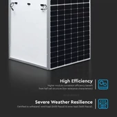 V-TAC 450W Mono félcellás szolár panel, napelem, 2094x1038x35mm - SKU 11353