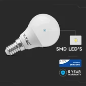 V-TAC 4.5W E14 hideg fehér LED égő - SKU 266