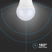 V-TAC 4.5W E27 természetes fehér G45 LED égő - SKU 217408
