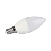 V-TAC 4.8W E14 RGB+ Természetes fehér C37 gyertya LED égő, 24 gombos távirányítóval  - SKU 2929