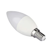 V-TAC 4.8W E14 RGB+ Természetes fehér C37 gyertya LED égő, 24 gombos távirányítóval  - SKU 2929