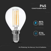 LED Bulb - 4W Filament  E14 P45 4500K
