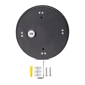 4W LED Wall Light Black Body Round 4000K IP65