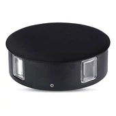 4W LED Wall Light Black Body Round 4000K IP65