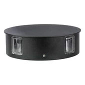 4W LED Wall Light Black Body Round 4000K IP65
