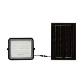 Black LED 6W solar floodlight, 5000mAh battery, 4000K, IP65