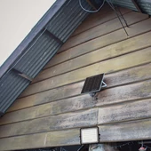 Black LED 6W solar floodlight, 5000mAh battery, 4000K, IP65