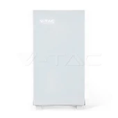 V-TAC 5.12kWh álló lítium akkumulátor, IP20, fehér - SKU 12278