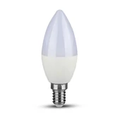 LED Bulb - SAMSUNG CHIP 5.5W E14 Plastic Dimmable Candle 6400K