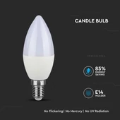 V-TAC 5.5W E14 hideg fehér LED gyertya égő - SKU 173