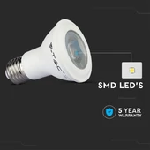 LED Bulb - SAMSUNG CHIP 5.8W E27 PAR20  Plastic 6400K