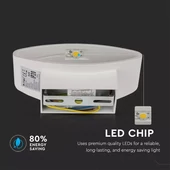 V-TAC 5W beltéri fali LED lámpa meleg fehér - SKU 8208