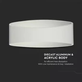 V-TAC 5W beltéri fali LED lámpa meleg fehér - SKU 8208