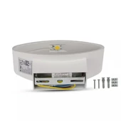 V-TAC 5W beltéri fali LED lámpa meleg fehér - SKU 8208