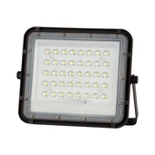 V-TAC 6000mAh napelemes LED reflektor 10W hideg fehér, 800 Lumen, fekete házzal - SKU 7823