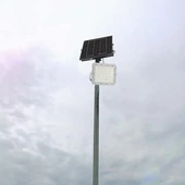 White LED 10W solar floodlight, 6000mAh battery, 4000K, IP65
