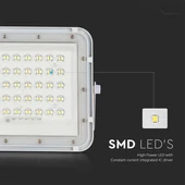 White LED 10W solar floodlight, 6000mAh battery, 4000K, IP65