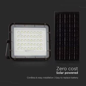 Black LED 10W solar floodlight, 6000mAh battery, 4000K, IP65