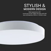 V-TAC 60W mennyezeti LED lámpa elengáns búrával, változtatható szinhőmérséklettel - SKU 23590