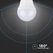 V-TAC 6.5W E27 természetes fehér G45 LED égő - SKU 23879