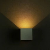 5W Wall Lamp With Bridglux Chip White Body Square IP65 3000K