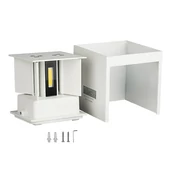 V-TAC 5W kültéri, fehér, szögletes, fali LED lámpa meleg fehér - SKU 217079