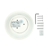 VT-741 6W WALL LIGHT WITH BRIDGELUX CHIP 3000K WHITE ROUND