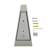 V-TAC 4W kültéri, szürke, fali LED lámpa meleg fehér - SKU 218299