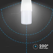 V-TAC 7.5W E14 meleg fehér T37 LED égő - SKU 21267
