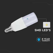 V-TAC 7.5W E14 természetes fehér T37 LED égő - SKU 21268