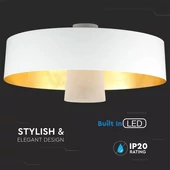 7W Led Pendant Light (Acrylic) - White Lamp Shade 340*190mm 4000K