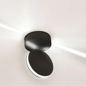 7W LED Wall Light Black Body 3000K IP65