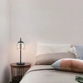 V-TAC 7W LED asztali lámpa, borostyánsárga üvegbúrával, meleg fehér - SKU 23380
