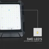 V-TAC 8000mAh napelemes LED reflektor, természetes fehér, 1000 Lumen - SKU 23438
