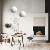 V-TAC 8.5W gömbcsillár díszcsíkkal, 120°, fehér házzal, meleg fehér, 100 Lm/W - SKU 7999