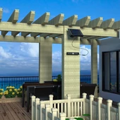 8in1 LED solar lamp with motion sensor, 4000K