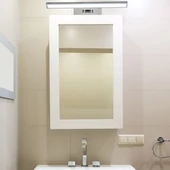 V-TAC 8W beltéri króm fali LED lámpa, tükör-/képvilágítás, természetes fehér - SKU 3900