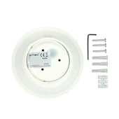 9W Wall Lamp White Body Round IP65 4000K