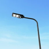 V-TAC 8W műanyag napelemes térvilágító, mozgásérzékelővel, hideg fehér - SKU 98417