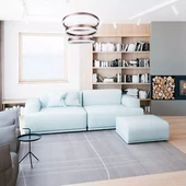 92W Soft Light Chandelier Dimmable Coffee 3000K