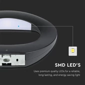 10W LED Wall Light Black Body 3000K