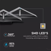 9W LED Wall Light Black Body 3000K IP20