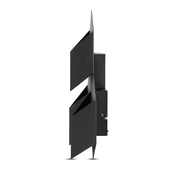 9W LED Wall Light Black Body 3000K IP20