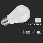 V-TAC 9W E27 meleg fehér 3 lépésben dimmelhető LED égő csomag (2 db) - SKU 7288