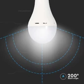 LED Bulb - 9W E27 A70 LED bulb with emergency battery, 4000K