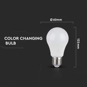 V-TAC 9W E27 változtatható színhőmérsékletű LED égő csomag (2 db) - SKU 7309