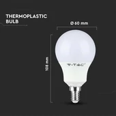 V-TAC A60 8.5W E14 természetes fehér LED égő - SKU 21115