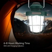 V-TAC akkumulátoros kempinglámpa, 3W SMD és 2W, állítható színhőmérséklettel - SKU 23337
