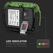 10W LED Floodlight Rechargeable SAMSUNG CHIP USB + SOS Function IP44 6400